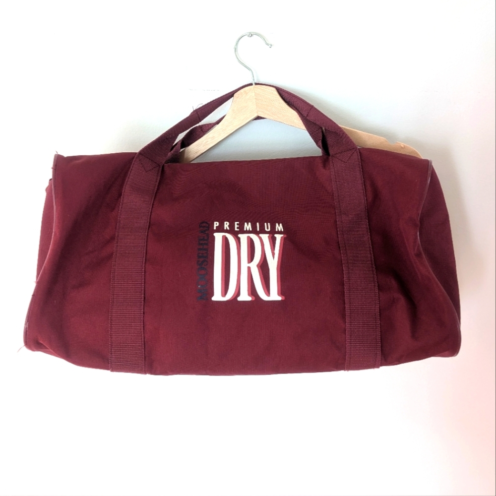 Moosehead Premium Dry Beer Burgundy Duffel Bag